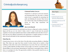 Tablet Screenshot of criminaljusticelawyer.org